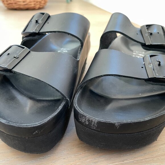 Birkenstock Black Sandals with Contoured Footbed - Picture 5 of 6